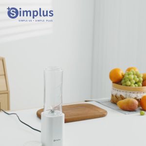 Simplus Portable Household Food Processor Compact Juicer with Travel Cup Design 150W Power