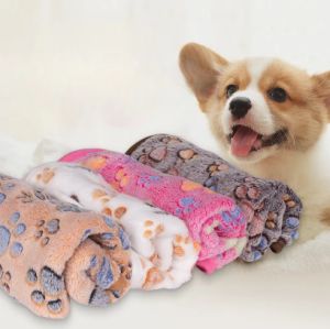 Lovinland Pet 1pcs Fleece Pet Sleeping Blanket Soft Fluffy Dog Blanket Warm Breathable Cat Cover Blanket Comfortable Dog Sleeping Sheet Mat