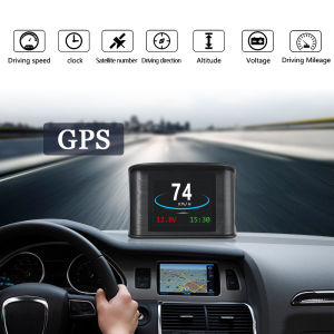 RYSJM | T600 HUD Speed RPM Turbo Oil Temp Volt Gauge Headup Water Temp Display Fuel Consumption Digital GPS Alarm Projector For All Car