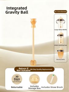 HUANGSI | Integrated Gravity Ball Duck Bill Nipple Feeding Bottle Accessories