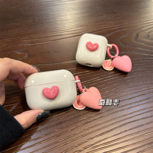 Pink Heart Shaped Silicone Protective Case for IKF Find Air5 Wireless Earphones Soft Shell Anti Fall Mini Vintage White Air4 pro Small Color Box