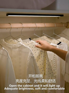 [✅SG Ready Stock] Wireless Motion Sensor Light Night LED Light Rechargeable Magnetic Lamp Cabinet Wardrobe Bedroom Light