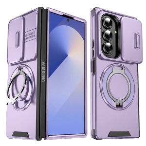 Suitable for Samsung Galaxy Z Fold 7 6 Flip 7 6 360 Degree Rotating Magnetic Bracket With Camera Protection Phone Case