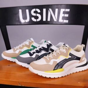 Enpor Sepatu Sneakers Cowok Fashion Olahraga Sport Bahan PU Comfortable Sepatu Lari/Jogging Outdoor Casual KSD105