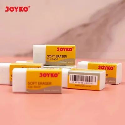 1 BOX ISI 40 PCS PENGHAPUS PENSIL KECIL JOYKO 526 B40BL/ 520 B40P GROSIR