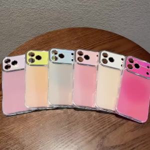 Ốp Bảo Vệ Máy Ảnh iPhone Cao Cấp Nhiều Màu Sắc Hiệu Ứng Cực Quang Laser Chống Sốc Viền Bảo Vệ Lai Chống Xước Tương Thích Với Nhiều Mẫu Máy.