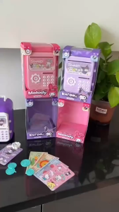 ~Dari KL~Tabung Duit Kanak Kanak ATM Mainan Comel Tabung Duit Kanak kids ATM Cute Toys Girls Boys Gifts Save Money Cartoon Banks Storage Box Labubu bank