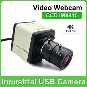 Industrial 4K USB Webcam IMX415 With 2.8-12mm 5-50mm Varifocal CS Lens Full HD Usb PC Camera OTG UVC Compatible Plug And Play
