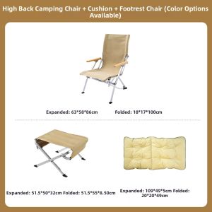AREFFA | Aluminum Alloy Portable High Back Fishing Chair