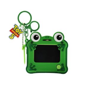 Bandai | Toy Story 5 Frog Lilypad LCD Tablet Keychain Erasable Drawing Toy Boys Puzzle Drawing Erasable Handwritten Bag Pendant Toys Gift
