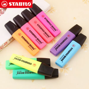 1pcs German Stabilo Highlighter 70 BOSS Children Use Color Markers To Highlight Key Points Large Capacity Kawaii School Supplies