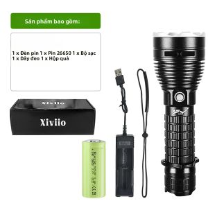 Đèn Pin Lặn LED XHP120 Siêu Mạnh Đèn Lặn Dưới Nước Công Suất Cao Chuyên Nghiệp 18650/26650 Đèn Lặn Biển Cho Bể Bơi