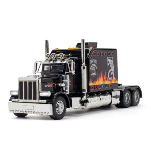 1:24 Scale Peterbilt 389 Alloy Truck Model Diecast Car Sound Light Car Lovers Collection Kids Birthday Gift Metal Boys Toys