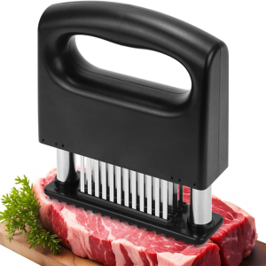 Meat Tenderizer with 48 Stainless Steel Ultra Sharp Needle Blades Heavy Duty Cooking Machine Perfect for Pork Chops Chicken