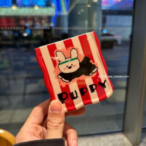 Fashionable Twist Edge Puppy Dog Phone Case for Huawei Pocket 2 Foldable Screen Protection Lanyard Soft Shell Cute Cartoon Style