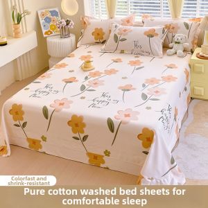 BEIPIN | Comfortable All Cotton Thickened Bedding Set Three-Piece