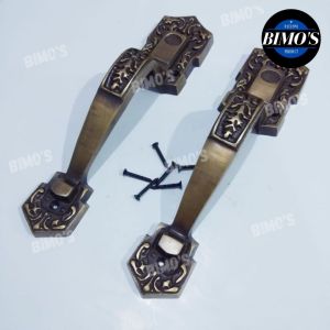 Handle Pintu Rumah Gagang Pintu Kuningan Garas Antik 28cm Termurah