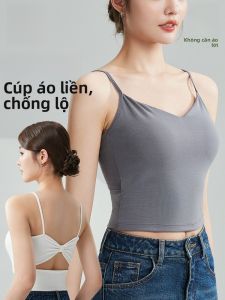 MiiOW | Áo ba lỗ Modal Catwoman dành cho nữ mùa hè 2025 Áo ba lỗ hở lưng ngọt ngào Thiết kế dây thắt nơ thân thiện với làn da Áo lót bên trong