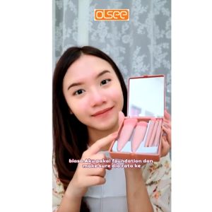 MakeUp Brush 5in1 Set Kuas Alat MakeUp isi 5pcs