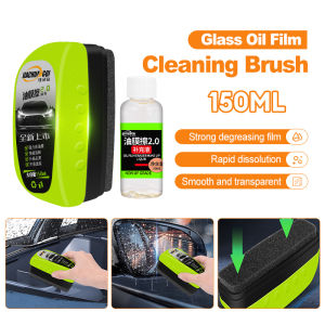 Glass Oil Film Cleaning Wiper Brush Car Cleaning Wipe Glass Oil Film Remover Strong Oil Film Removal Easy to Use