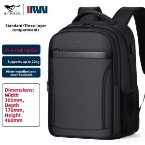 SEPTWOLVES | Large Capacity Laptop Backpack Business Travel