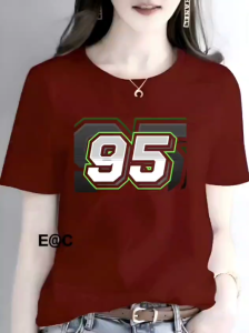 KAOS ATASAN WANITA PREMIUM ANGKA 95 DTF BERKUALITAS