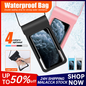 Universal Waterproof Phone Case 6.5 Inches PVC Mobile Phone Pouch Underwater Swimming Protective Cover Sarung kalis air telefon bimbit手機防水套
