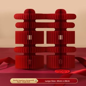 Stereoscopic Xi Character Wedding Decorations