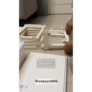 IVY Lemari Pakaian Plastik 5 Tingkat Laci Susun Serbaguna WEO IF3516