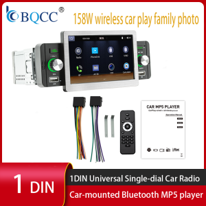 BQCC 158W 5 Inch Car MP5 Player Wireless CarPlay Android Auto Single Din Car Stereo Radio