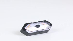 Wireless Bike Horn Alarm with Turn Signals USB Rechargeable Cycling Light High-Volume Remote Control 2 Lights for Night Riding