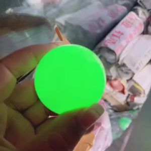 50mm Natural Luminous Stone  green Luminous Quartz Crystal Sphere Ball Glow In The Dark Stone With Base