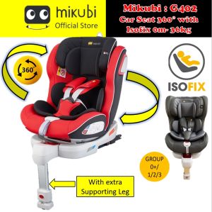 MIKUBI G402 Baby Car Seat 360° with ISOFIX Car Seats New Born - 10 Years