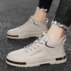Leedoo Sepatu Pria Sneakers Anti Slip Sepatu Casual Sneaker Sekolah Kerja Jalan Santai Hitam MC449