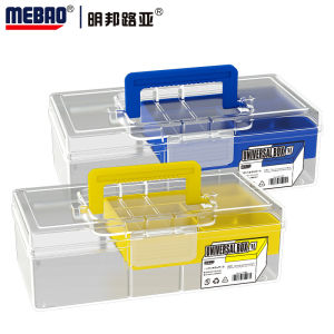 Hand-Held Fishing Tool Box Fishing Lure Tackle Tool Box Fishing Tackle Boxes Multi Grids Fishing Accessory Box Large Space Multifunction Fishing Accessories Box
