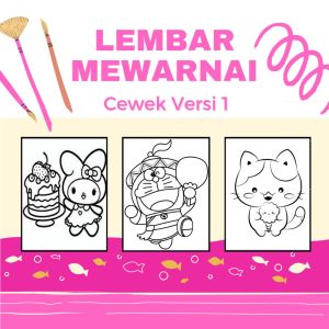 50 Lembar Mewarnai Versi 1 UKER