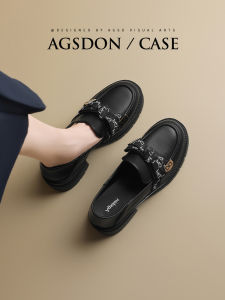 Agsdon | Dép Lười Đế Dày Mềm Màu Đen