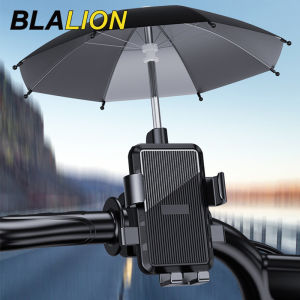 BLALION Motorcycle Mobile Phone Holder Rainproof Sunshade Bicycle Outdoor Phone Bracket Universal Handlebar Mount With Umbrella