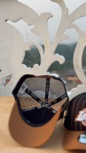 Topi Jaring Corduroy Black Caramel NY Bordir Hat Pria Wanita Premium 2024 FullTagg Trucker Dewasa