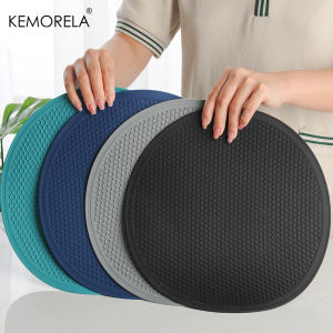 30cm Large Silicone Mat Coaster Heat Resistant Placemat Honeycomb Nonslip Pot Holder Table Mat Round Cup Mat Kitchen Accessories