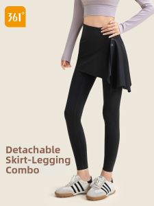 361° | Womens Yoga Trousers with Skirt Cover for Running and Fitness