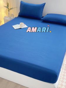 AMARI ผ้าปูที่นอน6ฟุต/5ฟุต/3.5ฟุต/3ฟุต ผ้าปูที่นอนอย่างเดียว ผ้าปูที่นอนกันไรฝุ่น ผ้าปูที่นอน รัดมุม 360 องศา พร้อมส่ง
