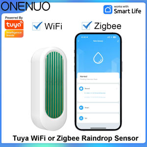 ONENUO WiFi or Zigbee Rain Sensor Tuya IP65 Outdoor Waterproof Rain Detection Water Leak Sensor Real Time APP Monitoring Alert