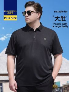 Zuogeeya | Summer Short Sleeve Business Polo Shirt For Plus Size Men
