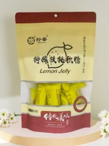 AnYue Special Products Lemon Walnut Flavored Soft Candy Fruit Taste Snacks Bag China Made Gelatin Candy Lemon Sugar