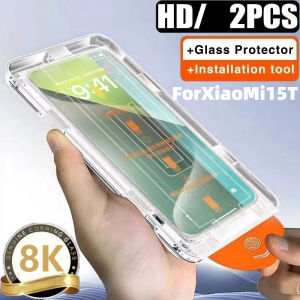 2 Pcs HD Tempered Glass Screen Protector Compatible With XIao Mi Mi 15T 15T Pro14T 13T 11T Pro One-Click Application