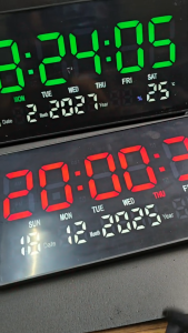 JD-6823 Jam Digital Besar Cocok Jam Gudang Cocok Di Rumah Kantor Tanggal Suhu Alarm 3x Smart Clock