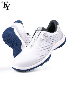 TY | Non-slip Deep Cleats Twist Laces Waterproof Breathable Golf Shoes