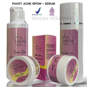 Ziyan glow skincare paket normal + serum DNA salmon untuk perawatan kulit normal BPOM halal