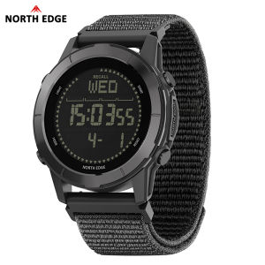 NORTH EDGE | NORTH EDGE LITECORE Đồng Hồ Thể Thao Kỹ Thuật Số Dành Cho Nam Siêu Nhẹ 50M Chống Nước Ngoài Trời La Bàn Máy Đếm Bước Chân Dây Đeo Nylon Đèn Nền LED